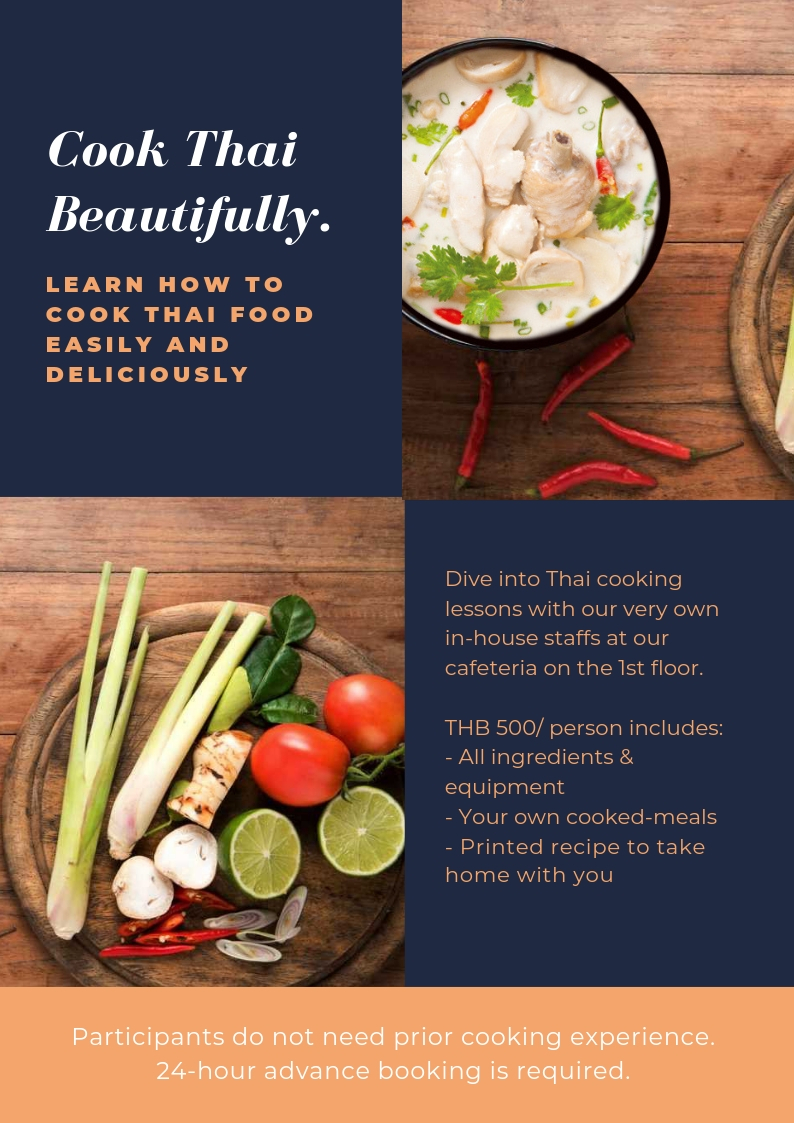ใบปลิว Cooking workshop