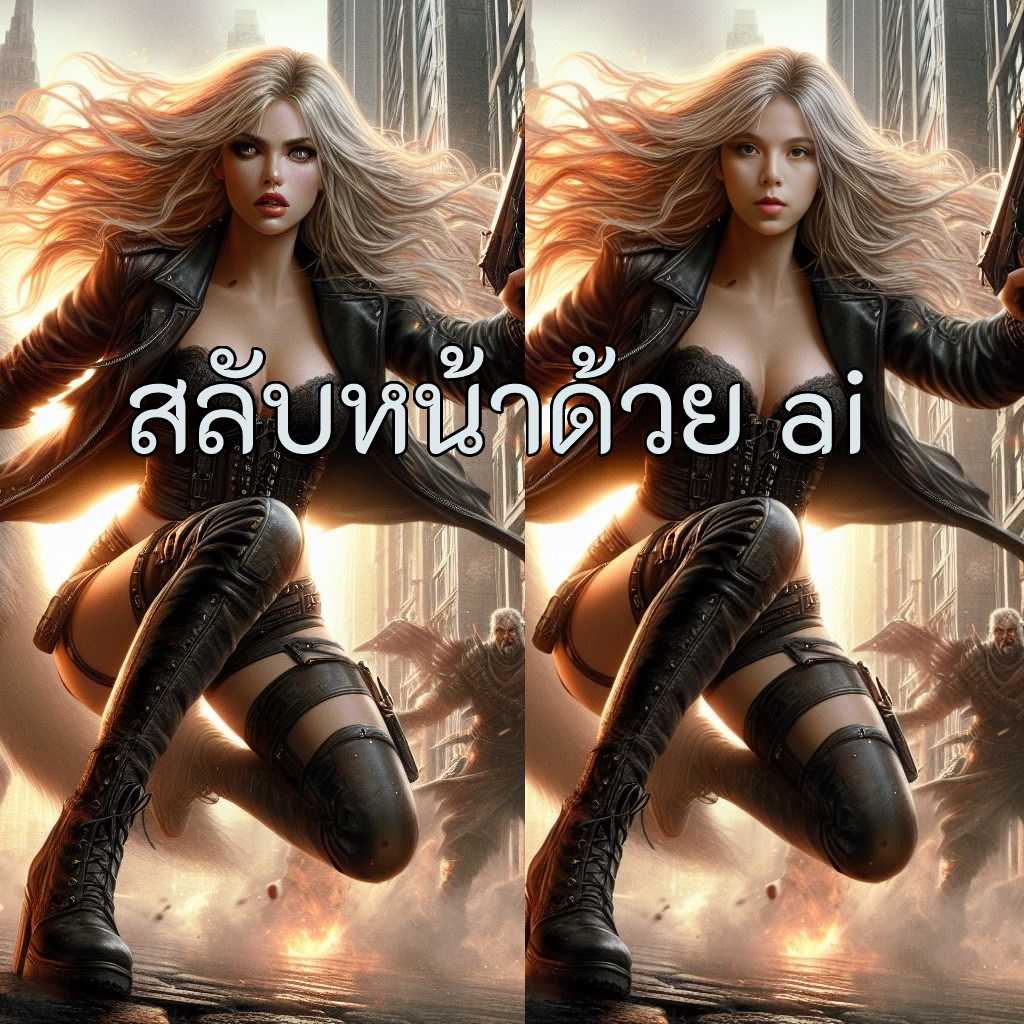สลับหน้าด้วย ai