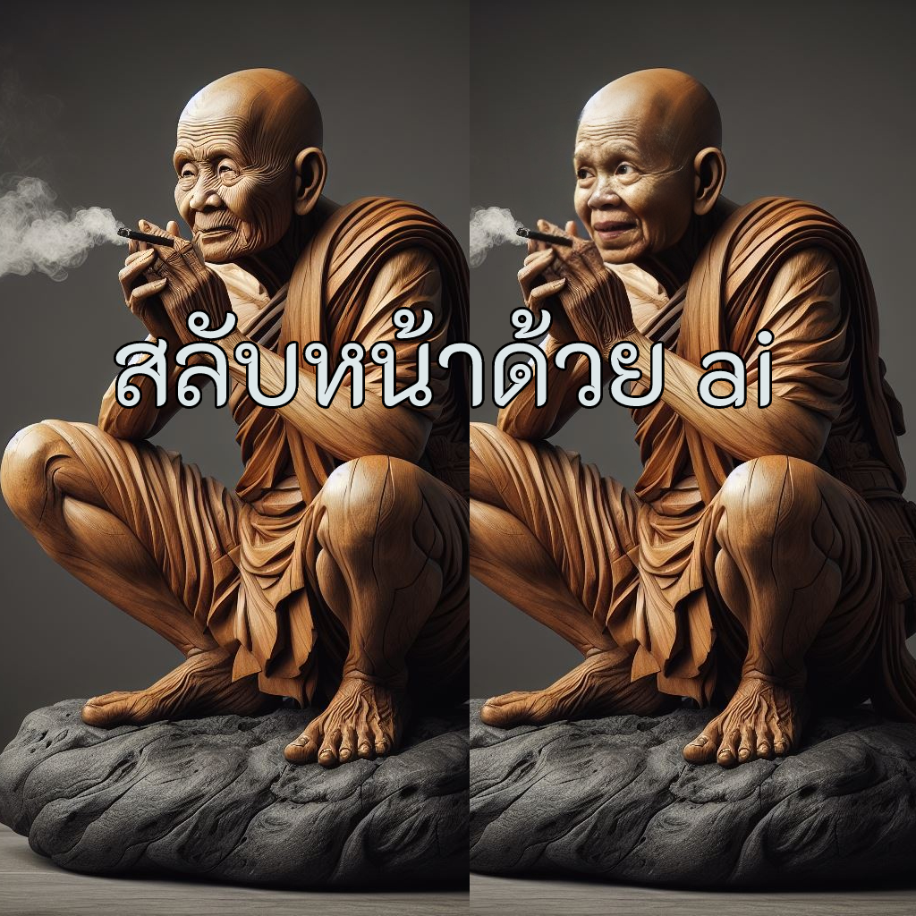 สลับหน้าด้วย ai